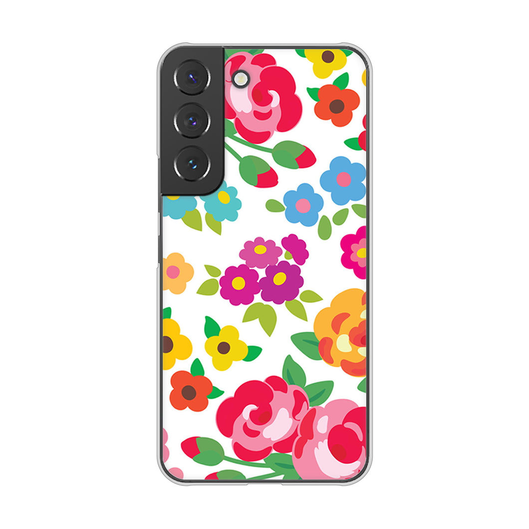Galaxy S22 SC-51C docomo 高画質仕上げ 背面印刷 ハードケース 【776 5月のフラワーガーデン】