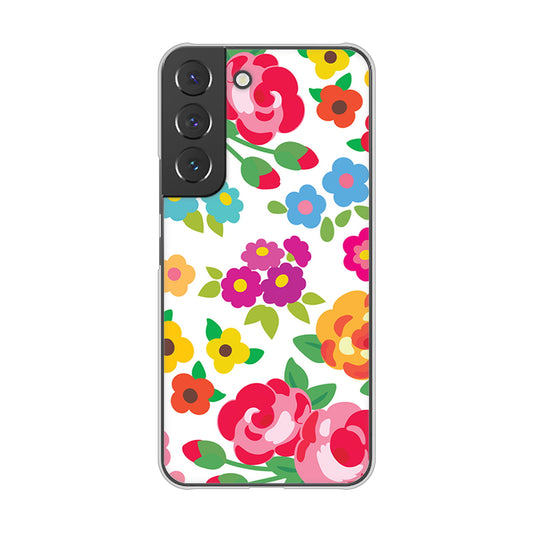 Galaxy S22 SC-51C docomo 高画質仕上げ 背面印刷 ハードケース 【776 5月のフラワーガーデン】