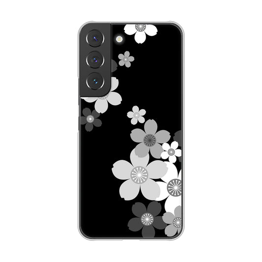 Galaxy S22 SC-51C docomo 高画質仕上げ 背面印刷 ハードケース 【1334 桜のフレーム】