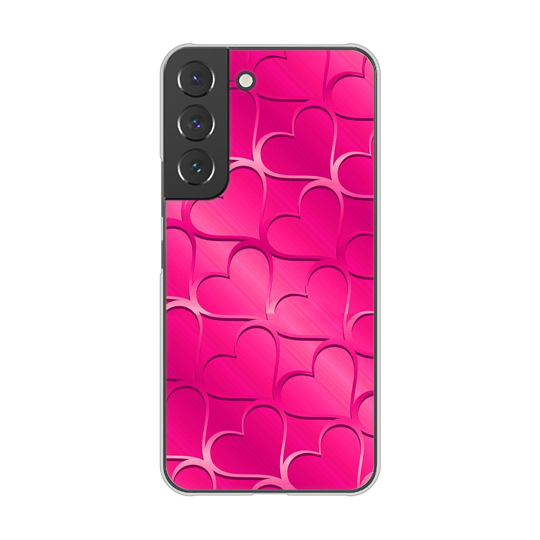 Galaxy S22 SC-51C docomo 高画質仕上げ 背面印刷 ハードケース かくれハート