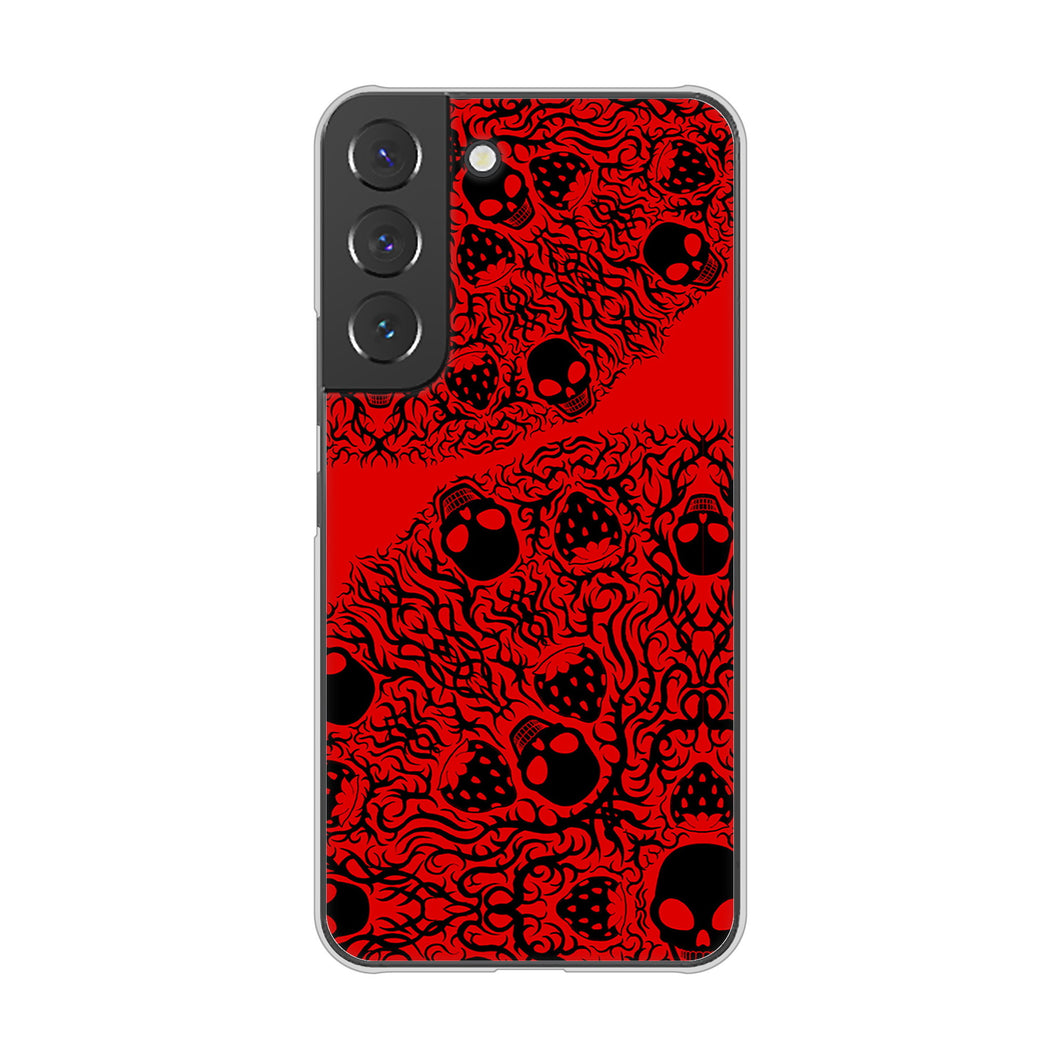 Galaxy S22 SC-51C docomo 高画質仕上げ 背面印刷 ハードケース むかいあぐる 苺骸骨曼荼羅