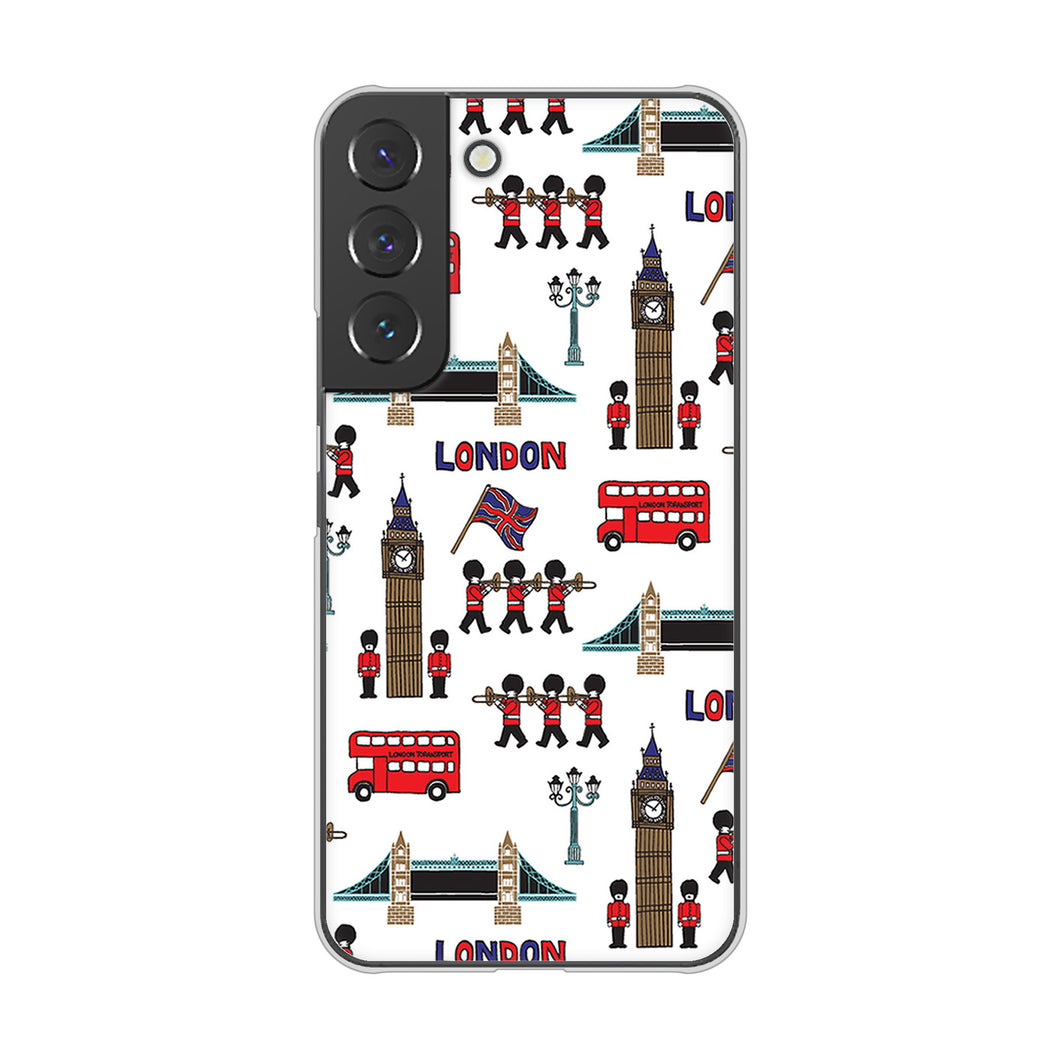 Galaxy S22 SC-51C docomo 高画質仕上げ 背面印刷 ハードケース 【EK811 ロンドンの街】