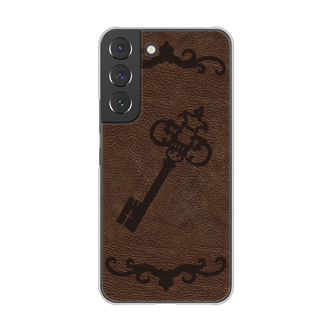 Galaxy S22 SC-51C docomo 高画質仕上げ 背面印刷 ハードケース レザー風