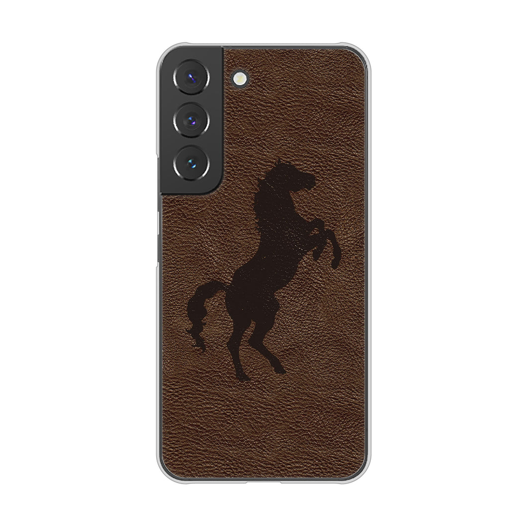 Galaxy S22 SC-51C docomo 高画質仕上げ 背面印刷 ハードケース レザー風