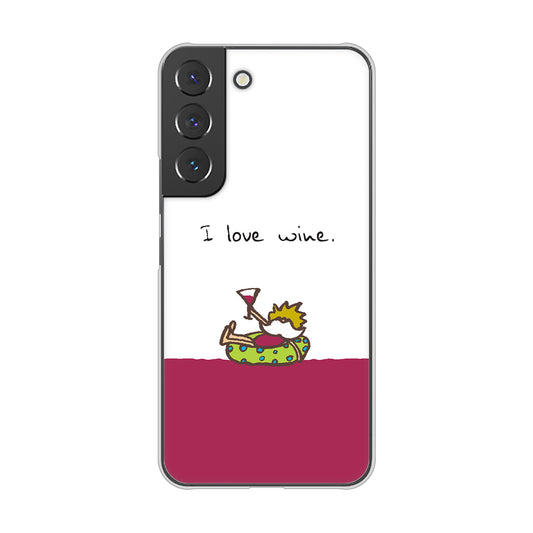 Galaxy S22 SC-51C docomo 高画質仕上げ 背面印刷 ハードケース 【IA811 ワインの神様】