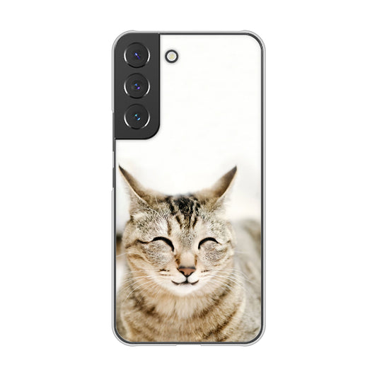 Galaxy S22 SC-51C docomo 高画質仕上げ 背面印刷 ハードケース 【VA801 笑福ねこ】