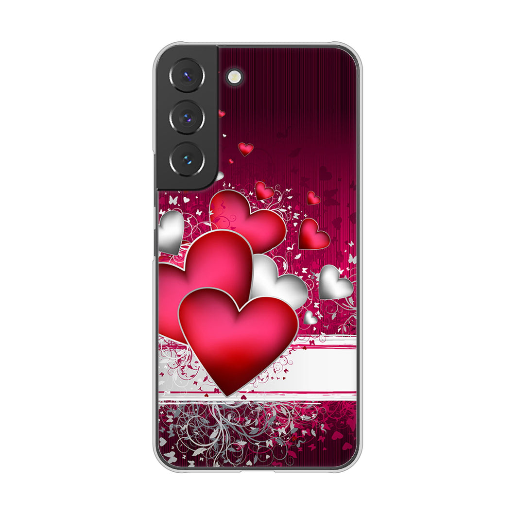 Galaxy S22 SC-51C docomo 高画質仕上げ 背面印刷 ハードケース 【VA835 ハートの息吹】