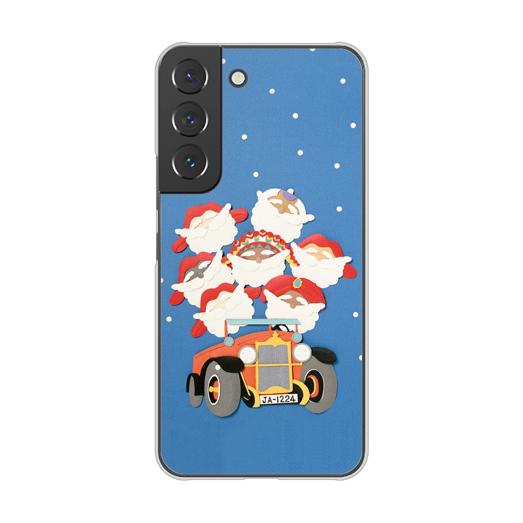 Galaxy S22 SC-51C docomo 高画質仕上げ 背面印刷 ハードケース クリスマス