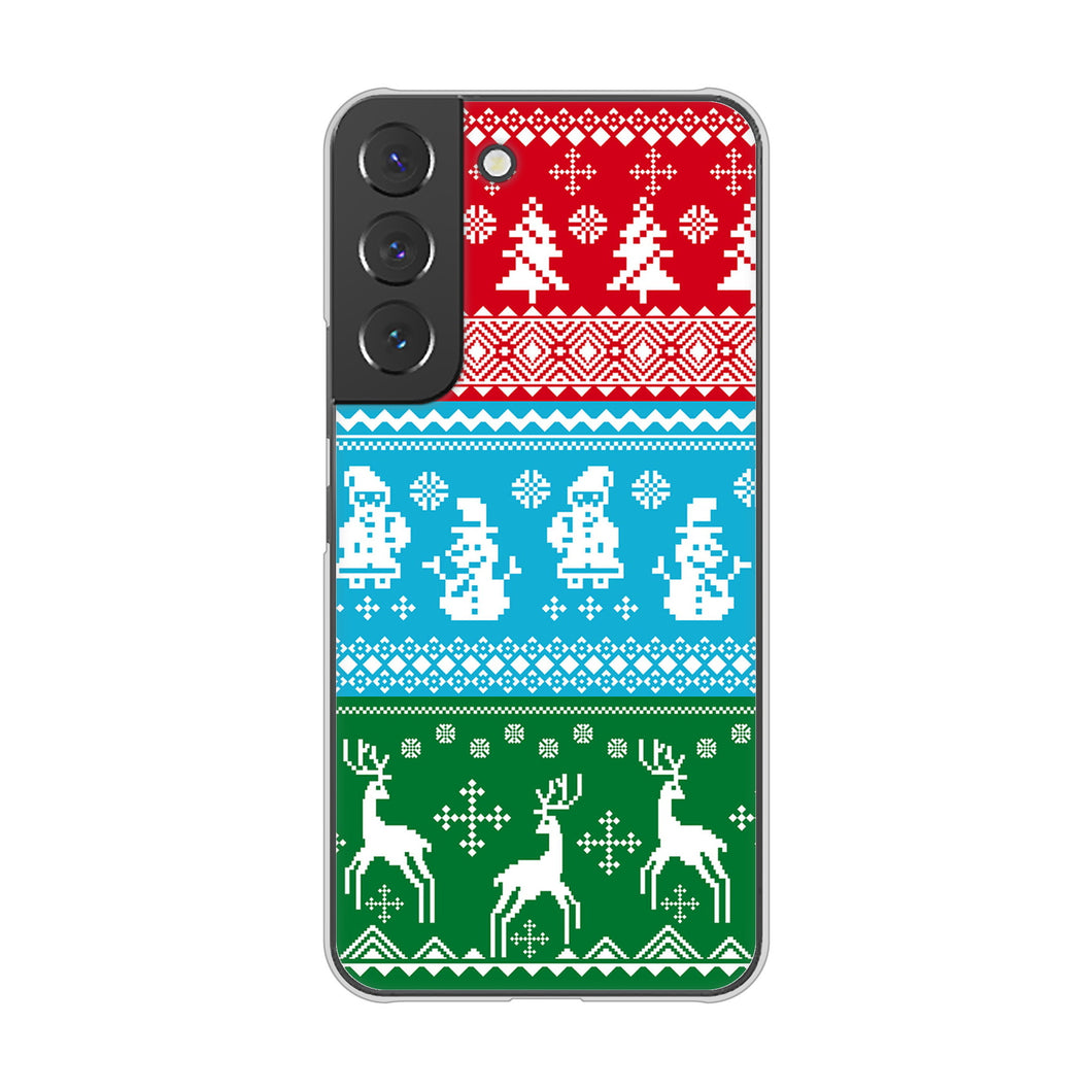 Galaxy S22 SC-51C docomo 高画質仕上げ 背面印刷 ハードケース クリスマス