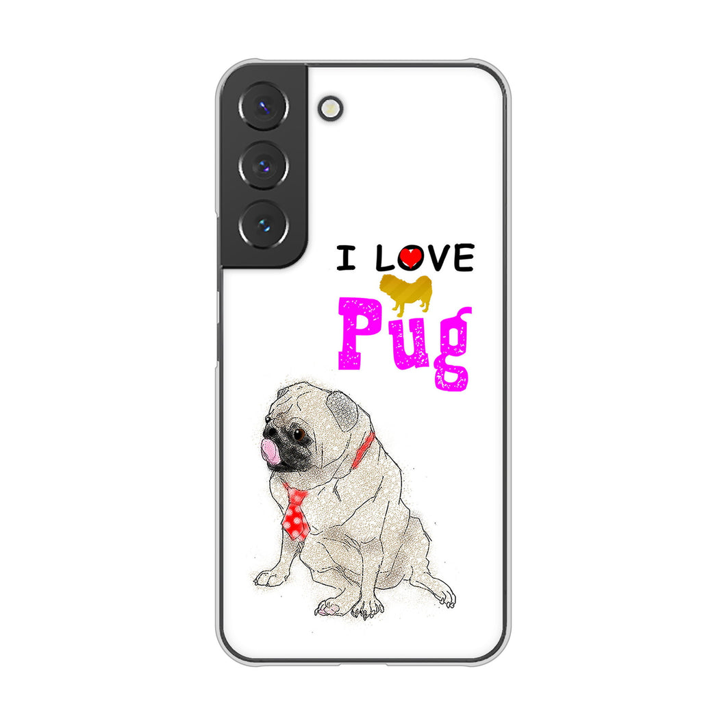 Galaxy S22 SC-51C docomo 高画質仕上げ 背面印刷 ハードケース パグ