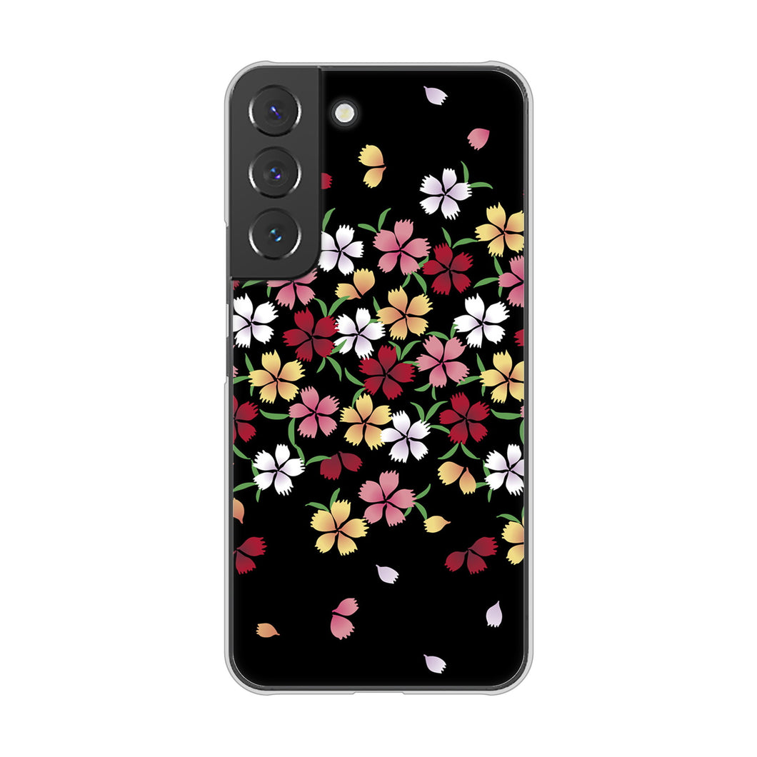 Galaxy S22 SC-51C docomo 高画質仕上げ 背面印刷 ハードケース 和花柄