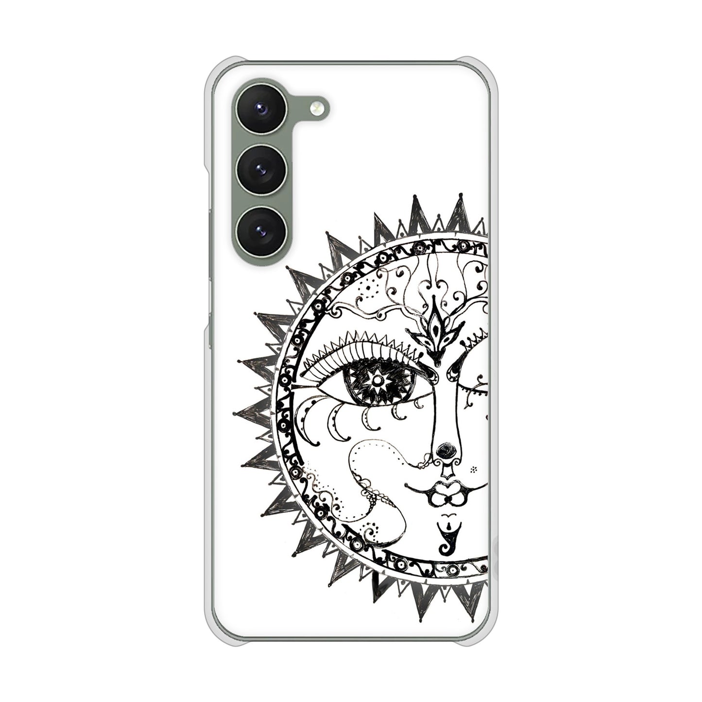 Galaxy S23 SC-51D docomo 高画質仕上げ 背面印刷 ハードケース 【207 太陽神】