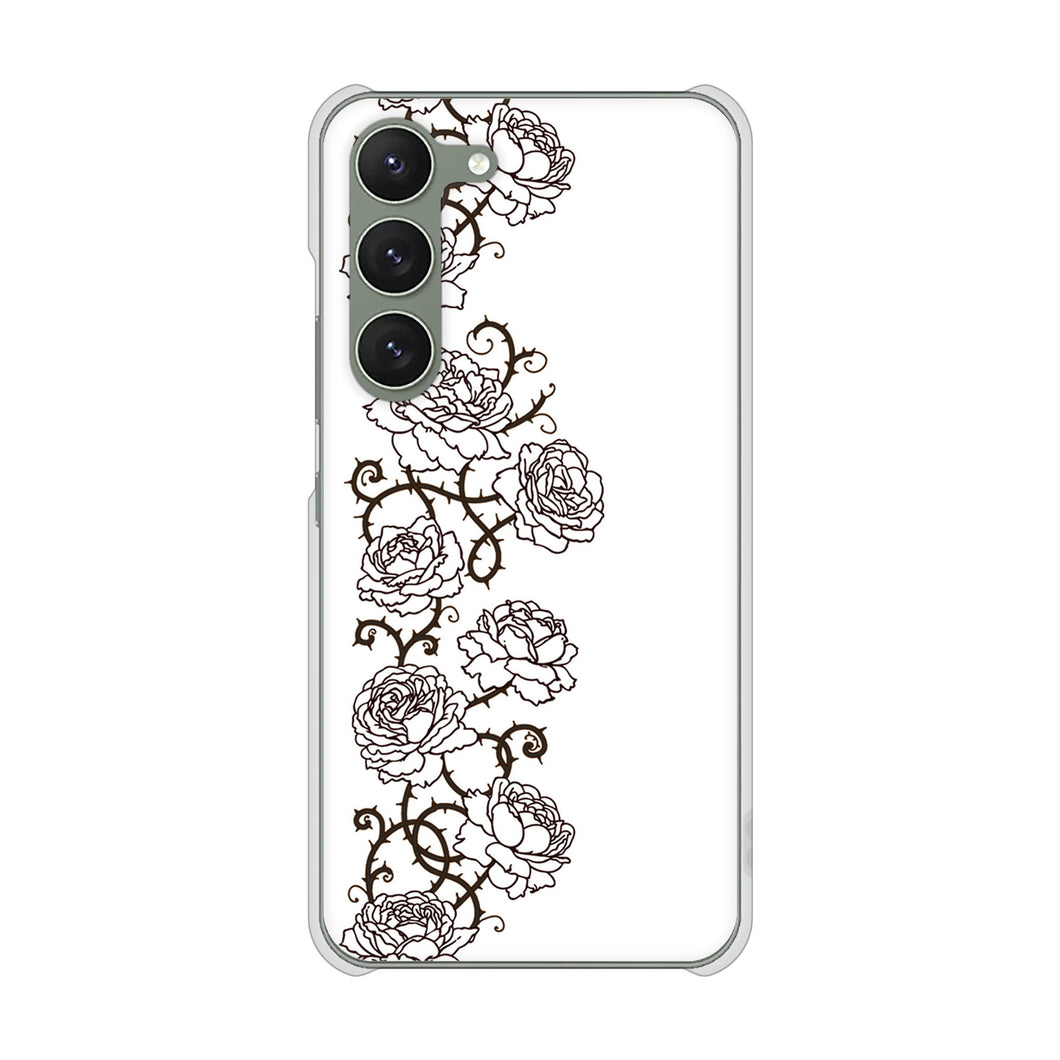 Galaxy S23 SC-51D docomo 高画質仕上げ 背面印刷 ハードケース 【467 イバラ】
