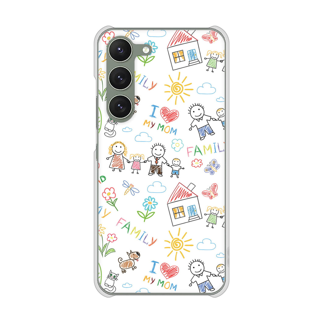 Galaxy S23 SC-51D docomo 高画質仕上げ 背面印刷 ハードケース カップル&ファミリー