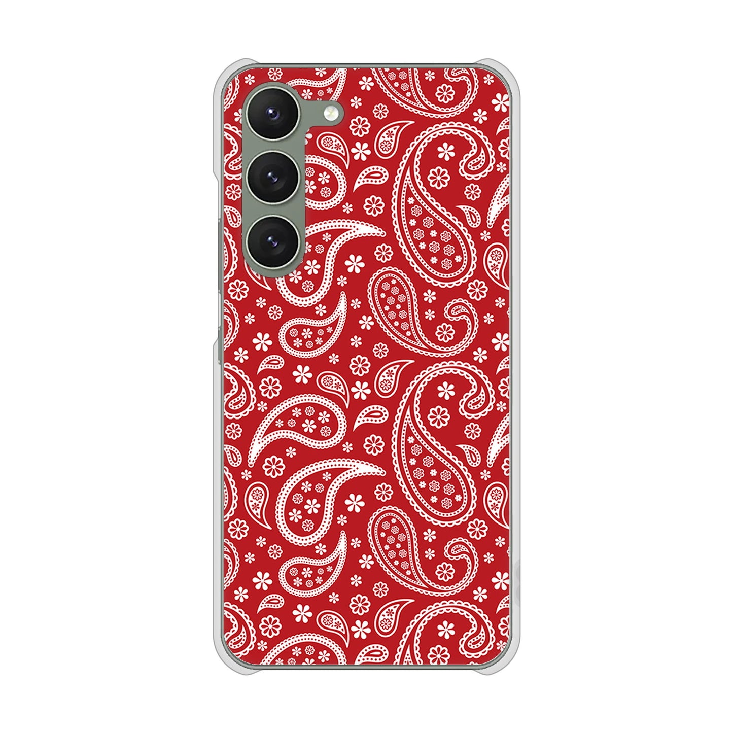 Galaxy S23 SC-51D docomo 高画質仕上げ 背面印刷 ハードケース ペイズリー