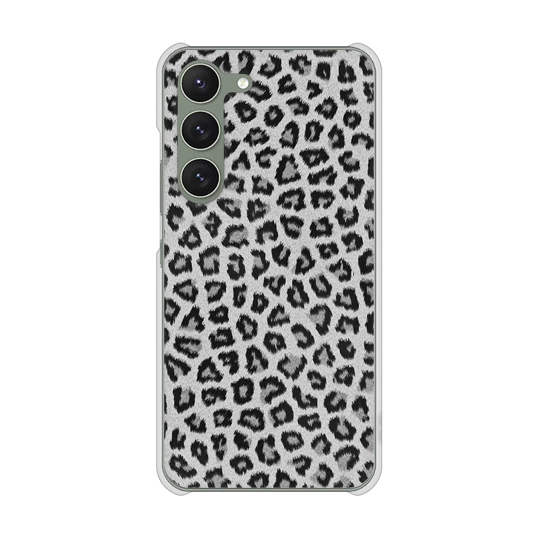 Galaxy S23 SC-51D docomo 高画質仕上げ 背面印刷 ハードケース ヒョウ柄ベーシックS