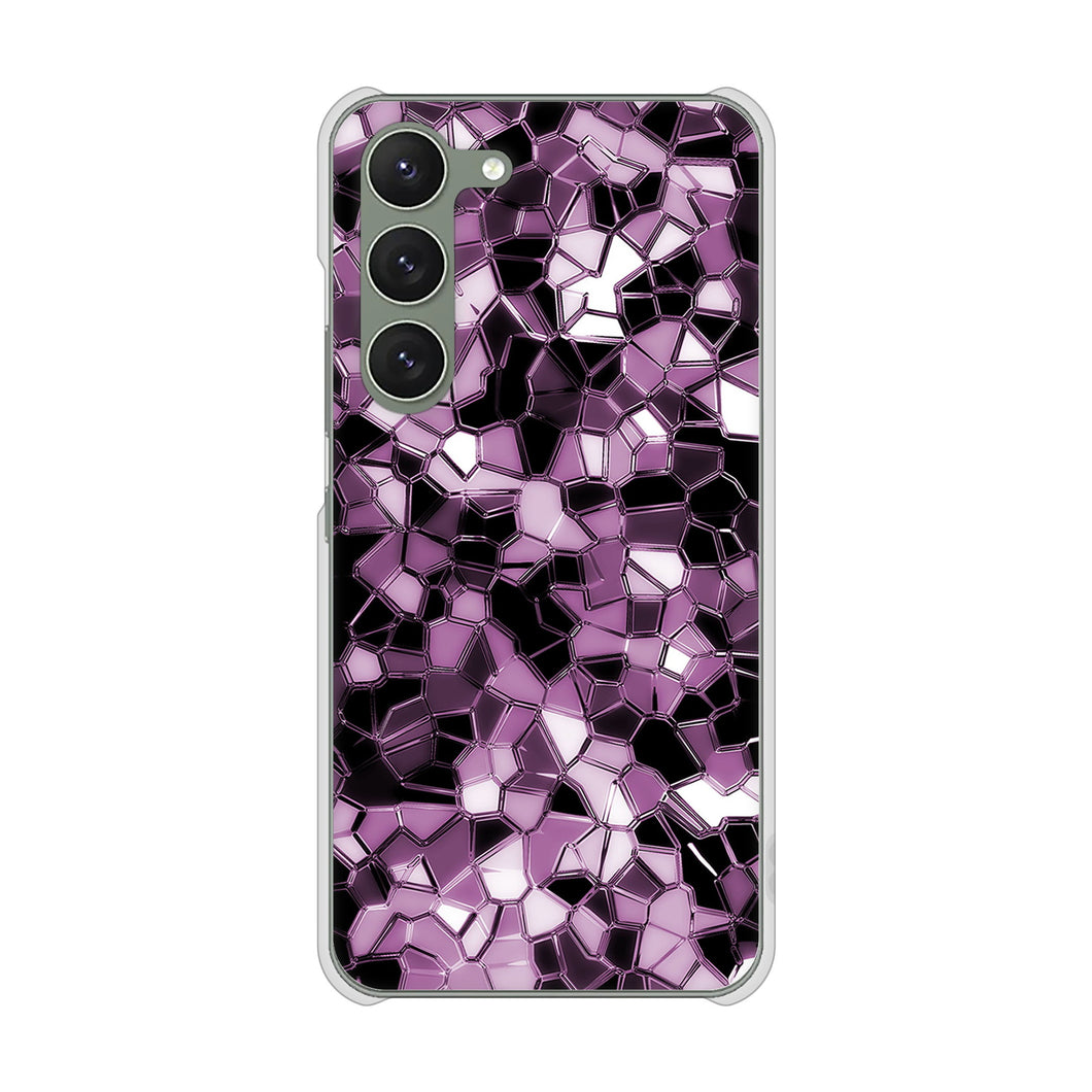 Galaxy S23 SC-51D docomo 高画質仕上げ 背面印刷 ハードケース 【EK837 テクニカルミラーパープル】