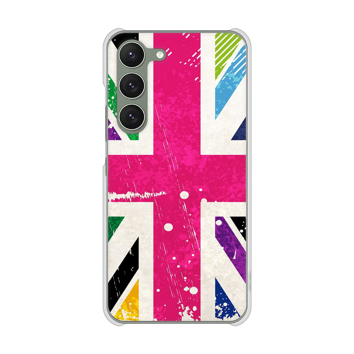 Galaxy S23 SC-51D docomo 高画質仕上げ 背面印刷 ハードケース ユニオンジャック