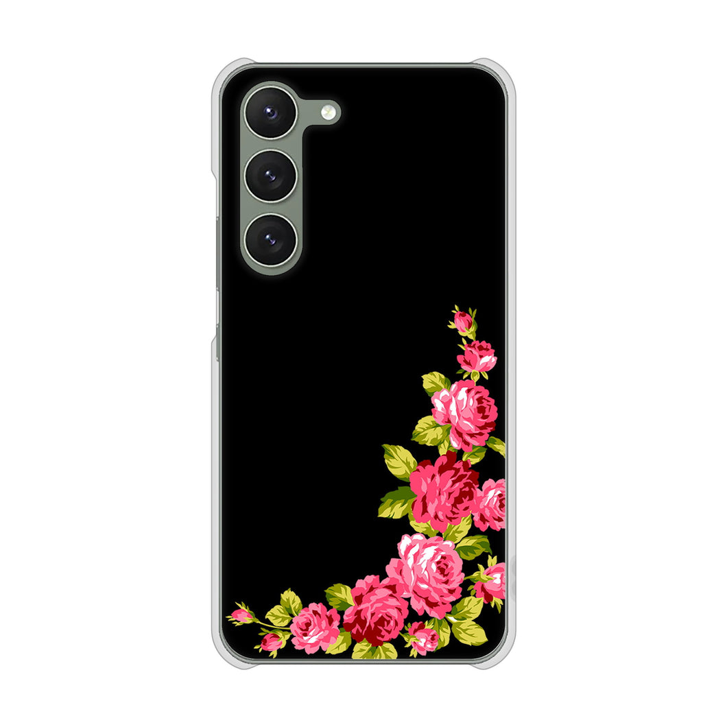 Galaxy S23 SC-51D docomo 高画質仕上げ 背面印刷 ハードケース ロマンチックなバラ