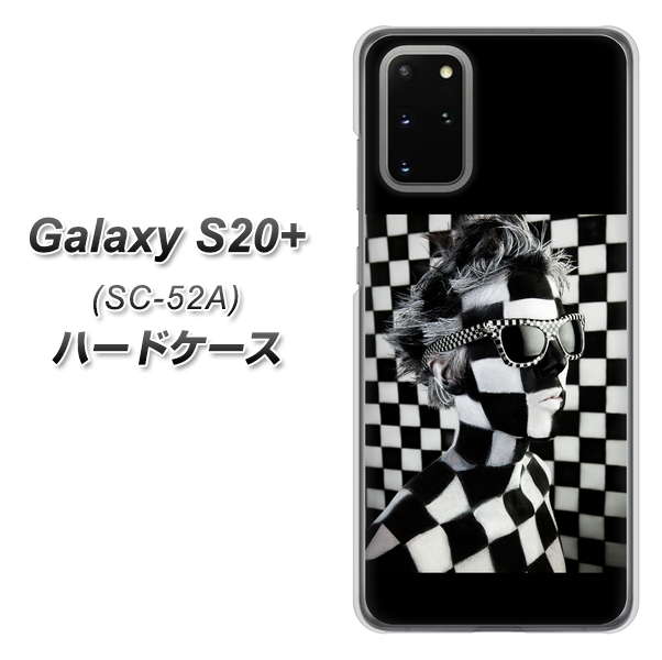 docomo ギャラクシーS20+ SC-52A 高画質仕上げ 背面印刷 ハードケース【357 bk&wh】