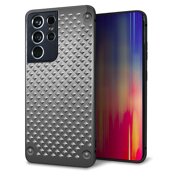 docomo ギャラクシーS21 ウルトラ 5G SC-52B 強化ガラス&TPUスマホケース ガラプリ【570 スタックボード】