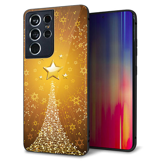 docomo ギャラクシーS21 ウルトラ 5G SC-52B 強化ガラス&TPUスマホケース ガラプリ【590 光の塔】