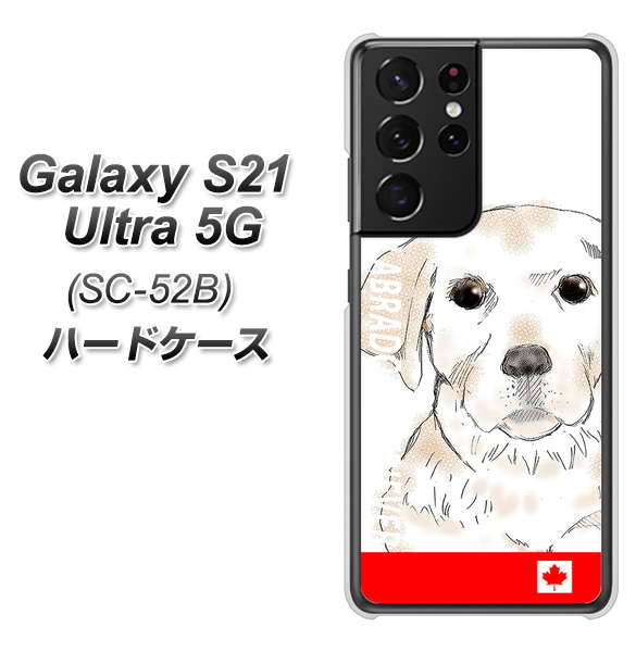 docomo ギャラクシーS21 ウルトラ 5G SC-52B 高画質仕上げ 背面印刷 ハードケース【YD821 ラブラドールレトリバー02】