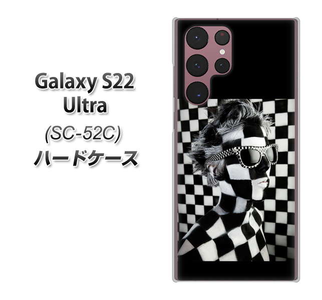 Galaxy S22 Ultra SC-52C docomo 高画質仕上げ 背面印刷 ハードケース【357 bk&wh】