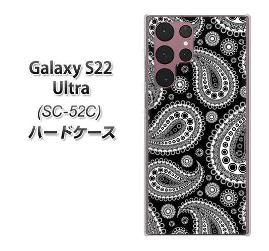 Galaxy S22 Ultra SC-52C docomo 高画質仕上げ 背面印刷 ハードケース【421 ベイズリー】