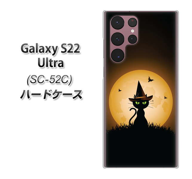 Galaxy S22 Ultra SC-52C docomo 高画質仕上げ 背面印刷 ハードケース【440 猫の魔法使い】