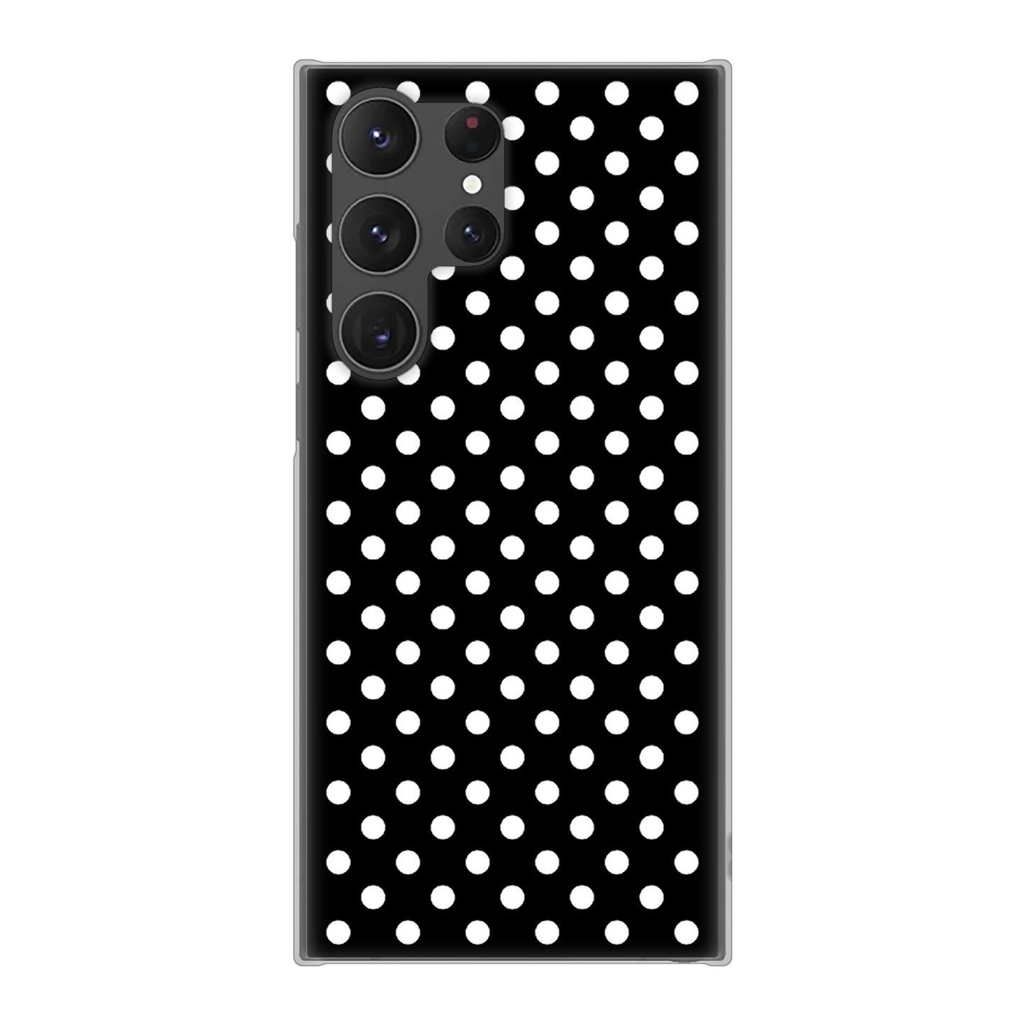 Galaxy S23 Ultra SC-52D docomo 高画質仕上げ 背面印刷 ハードケース シンプル柄(水玉)
