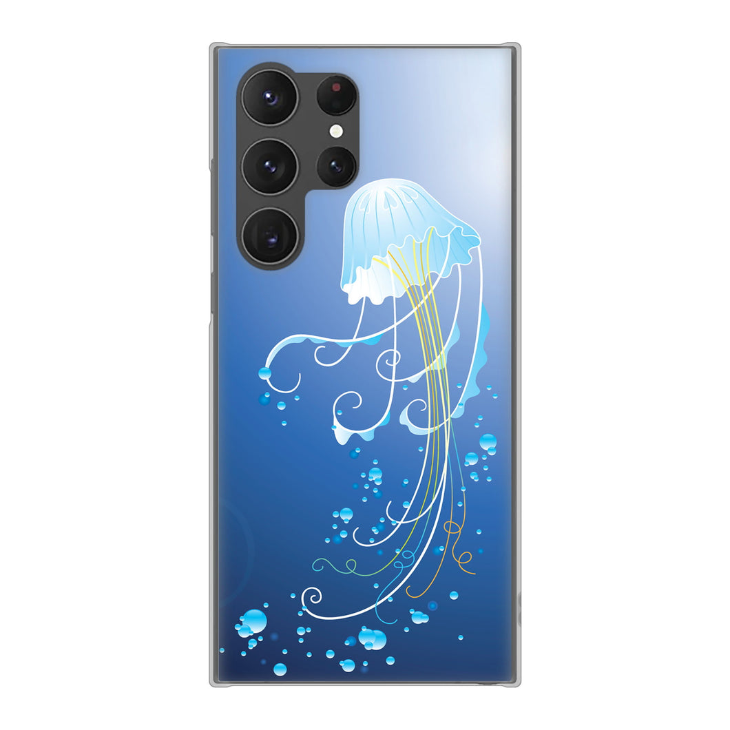 Galaxy S23 Ultra SC-52D docomo 高画質仕上げ 背面印刷 ハードケース 【362 ジェリーフィシュ】