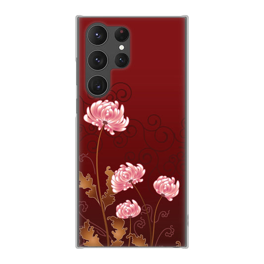 Galaxy S23 Ultra SC-52D docomo 高画質仕上げ 背面印刷 ハードケース 【375 優美な菊】