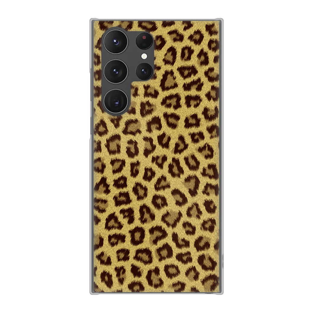 Galaxy S23 Ultra SC-52D docomo 高画質仕上げ 背面印刷 ハードケース ヒョウ柄ベーシックS