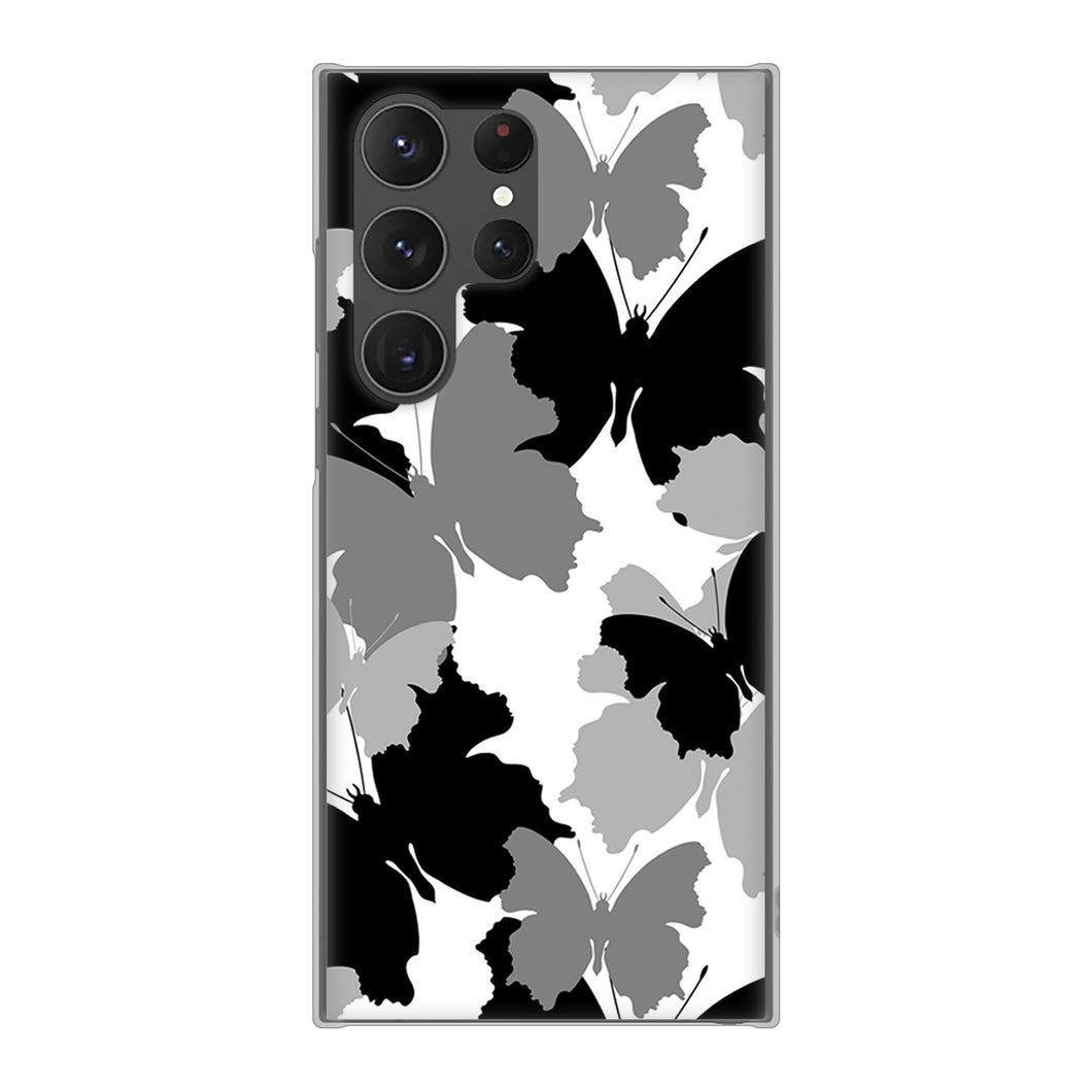 Galaxy S23 Ultra SC-52D docomo 高画質仕上げ 背面印刷 ハードケース 【1336 夜の蝶】