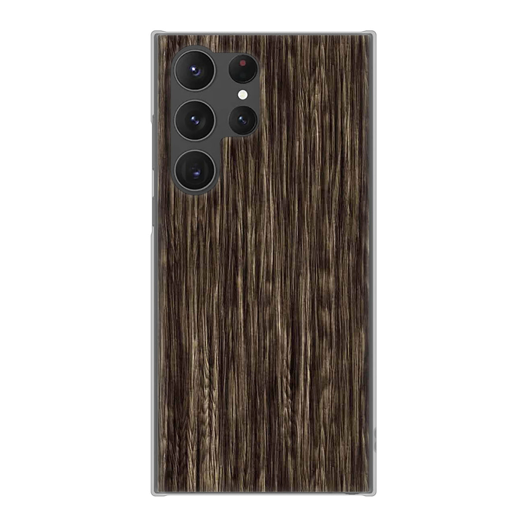 Galaxy S23 Ultra SC-52D docomo 高画質仕上げ 背面印刷 ハードケース 【EK848 木目ダークブラウン】