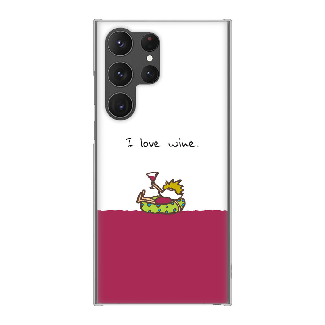 Galaxy S23 Ultra SC-52D docomo 高画質仕上げ 背面印刷 ハードケース 【IA811 ワインの神様】