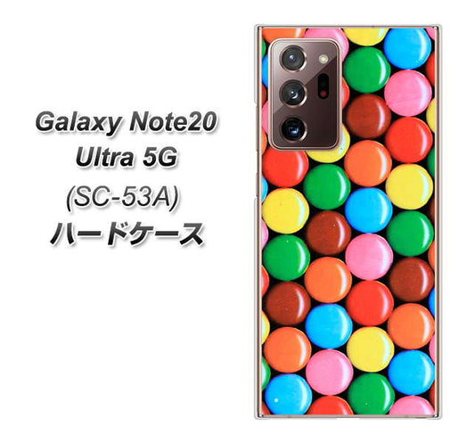 docomo ギャラクシー ノート20 ウルトラ 5G SC-53A 高画質仕上げ 背面印刷 ハードケース【448 マーブルチョコ】