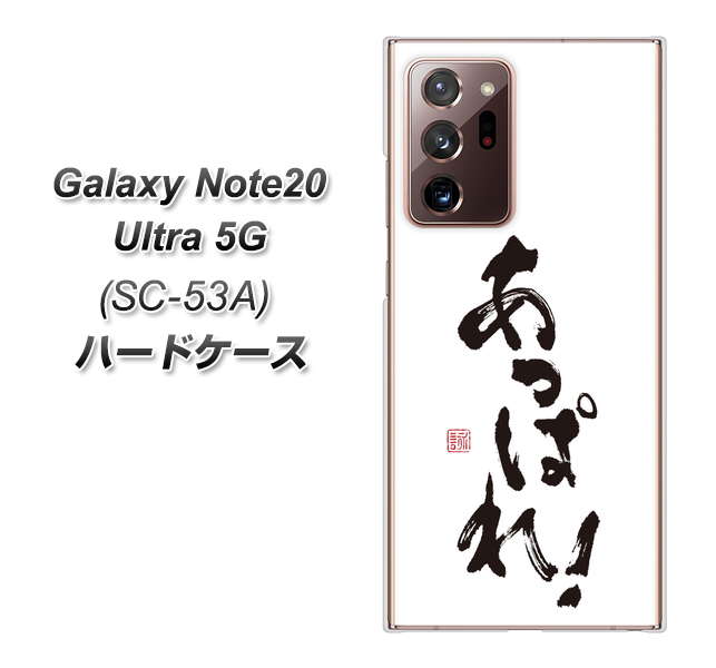 docomo ギャラクシー ノート20 ウルトラ 5G SC-53A 高画質仕上げ 背面印刷 ハードケース【OE846 あっぱれ!】