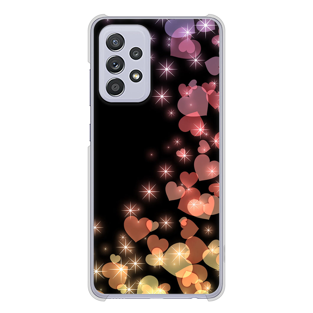 Galaxy A52 5G SC-53B 高画質仕上げ 背面印刷 ハードケース きらめきハート