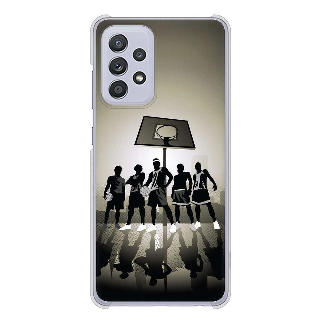 Galaxy A52 5G SC-53B 高画質仕上げ 背面印刷 ハードケース 【389 クールバスケ】