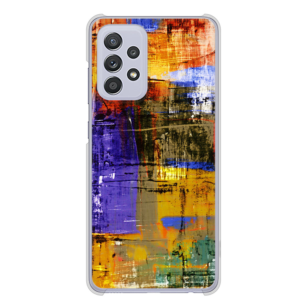 Galaxy A52 5G SC-53B 高画質仕上げ 背面印刷 ハードケース 【609 クラッシュアートBL】