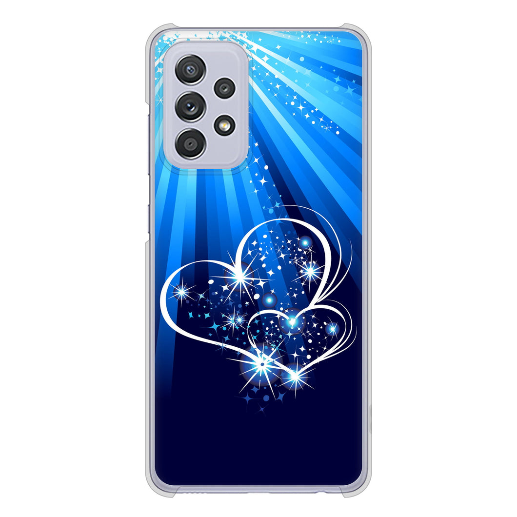 Galaxy A52 5G SC-53B 高画質仕上げ 背面印刷 ハードケース きらめきハート