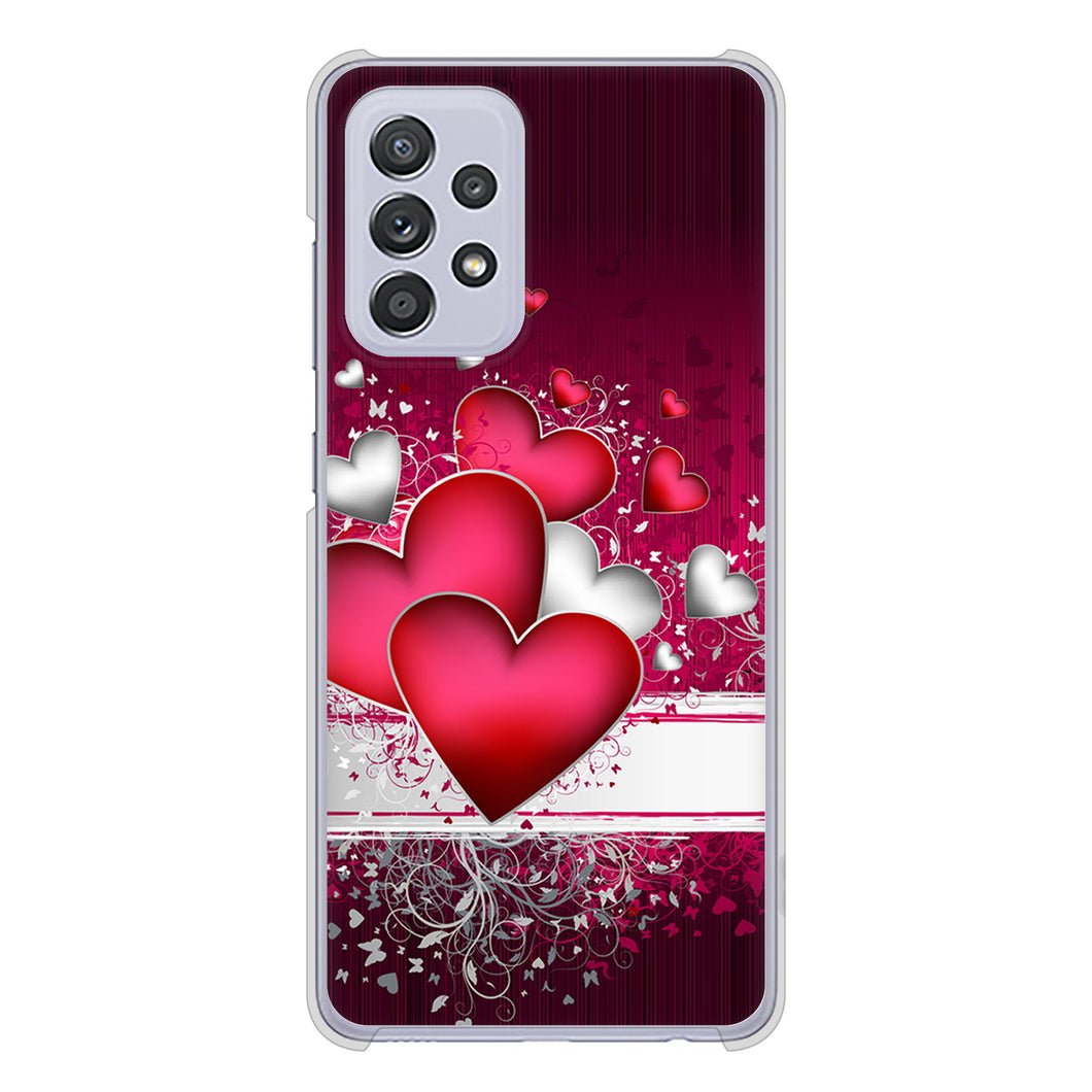Galaxy A52 5G SC-53B 高画質仕上げ 背面印刷 ハードケース 【VA835 ハートの息吹】