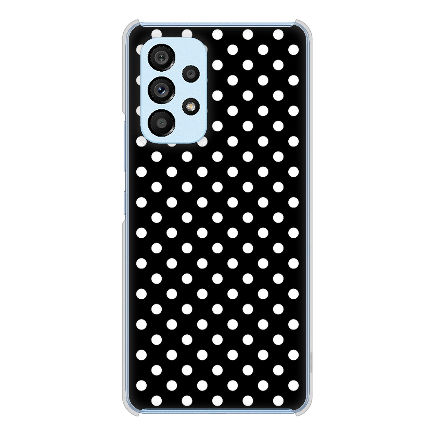 Galaxy A53 5G SC-53C docomo 高画質仕上げ 背面印刷 ハードケース シンプル柄(水玉)