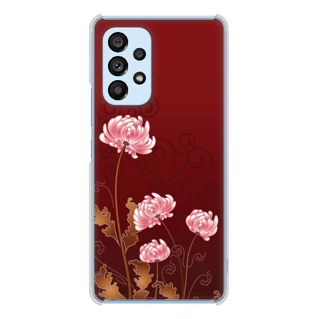 Galaxy A53 5G SC-53C docomo 高画質仕上げ 背面印刷 ハードケース 【375 優美な菊】