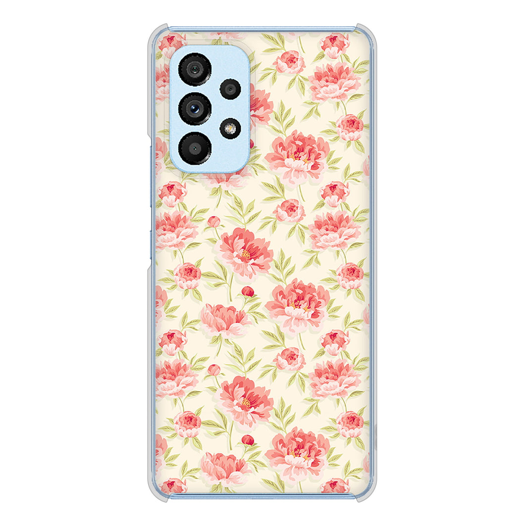 Galaxy A53 5G SC-53C docomo 高画質仕上げ 背面印刷 ハードケース 北欧の小花