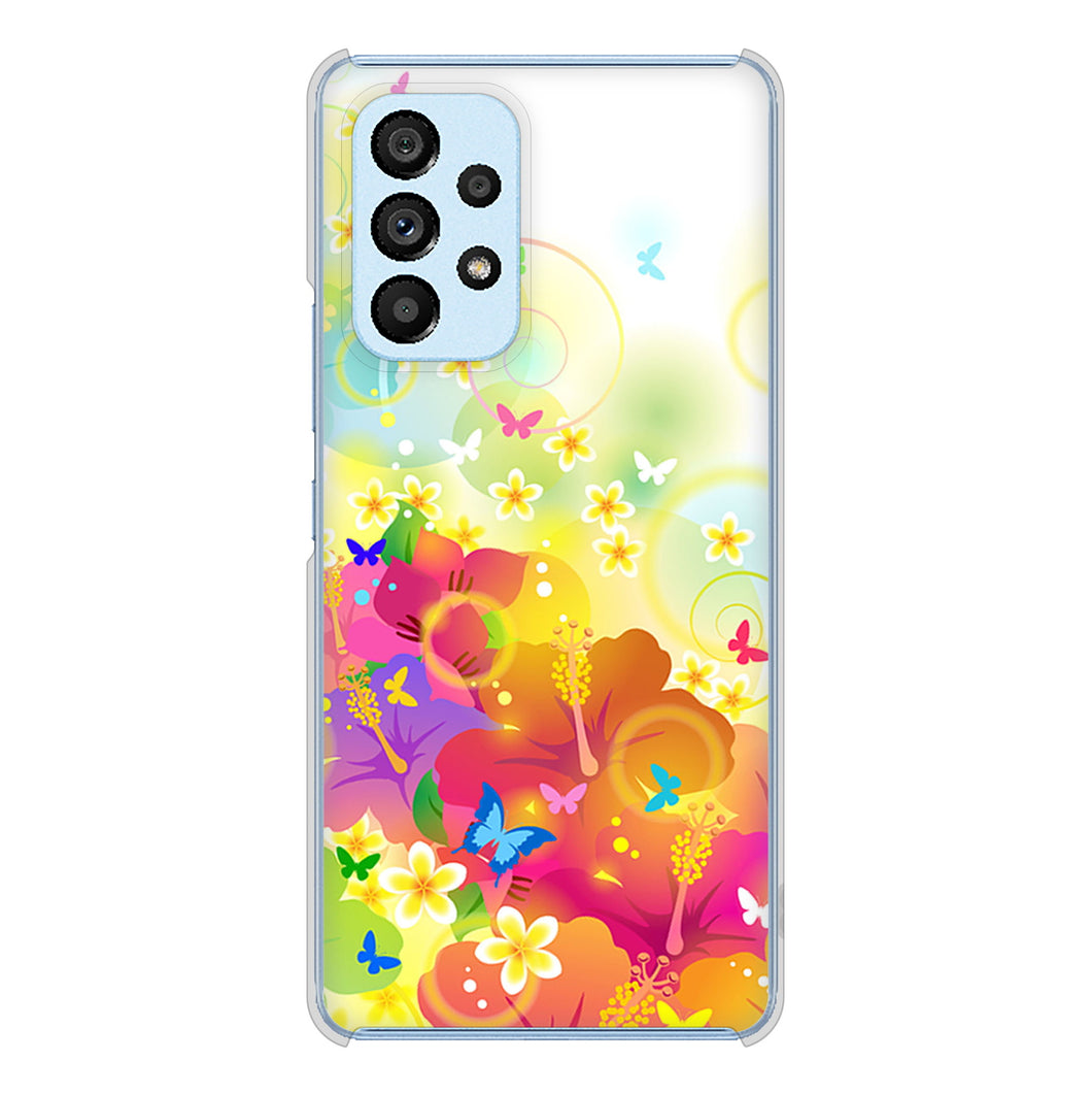 Galaxy A53 5G SC-53C docomo 高画質仕上げ 背面印刷 ハードケース バタフライ