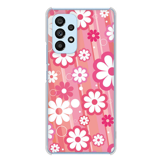 Galaxy A53 5G SC-53C docomo 高画質仕上げ 背面印刷 ハードケース 【751 マーガレット(ピンク系)】