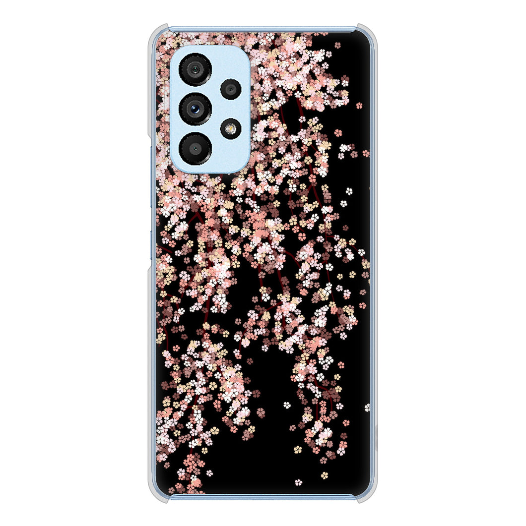 Galaxy A53 5G SC-53C docomo 高画質仕上げ 背面印刷 ハードケース 【1244 しだれ桜】